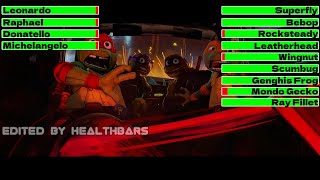 Teenage Mutant Ninja Turtles: Mutant Mayhem (2023) Car Chase with healthbars by Healthbars 936 views 1 month ago 5 minutes, 12 seconds