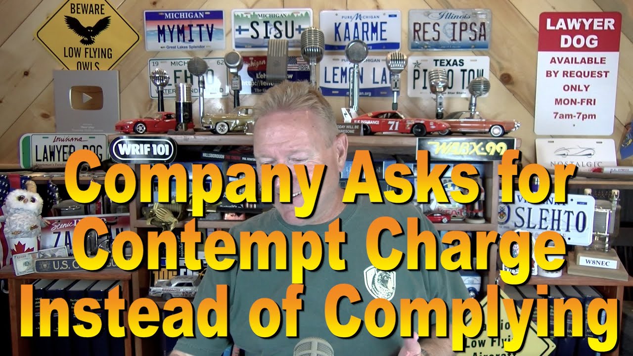 Company Asks for Contempt Charge Rather than Complying