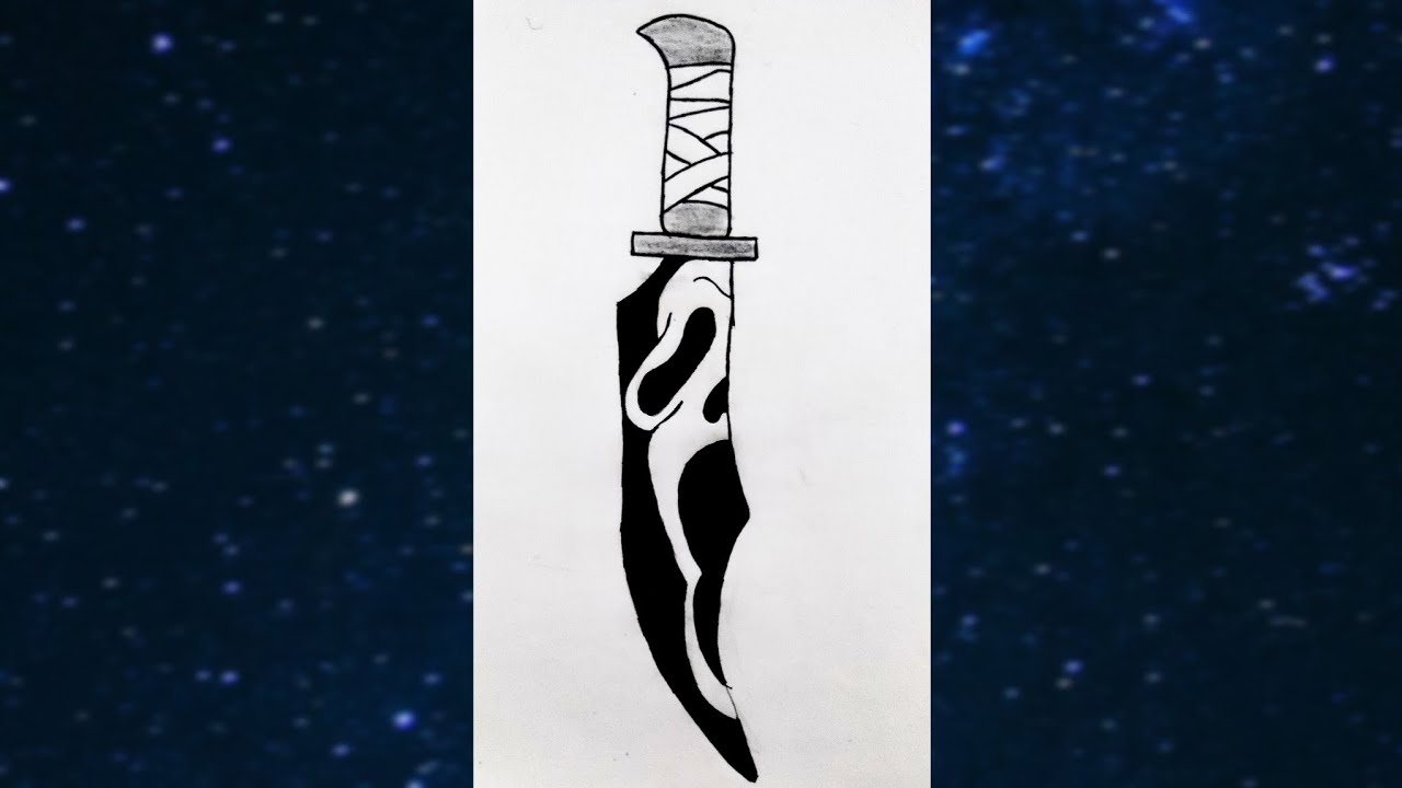let's draw something dark and easy - YouTube