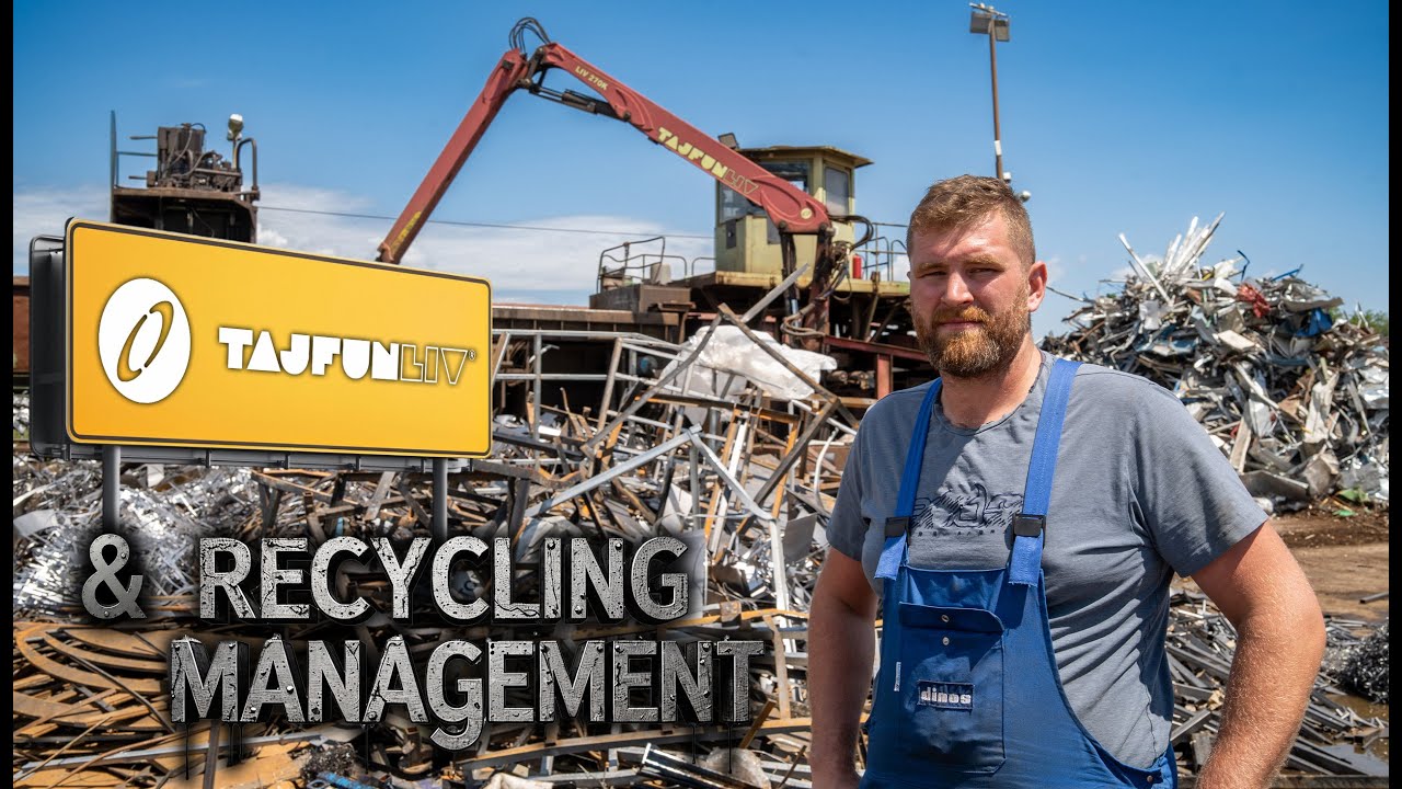 Tajfun LIV 270K Recycling crane for Scrapyards