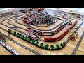 !! LEGO TRAIN TRACK LAYOUT TIMELAPSE & ACTION !!