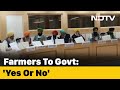 With 'Yes/No' Placards, A Silent Protest From Farmers At Government Meet