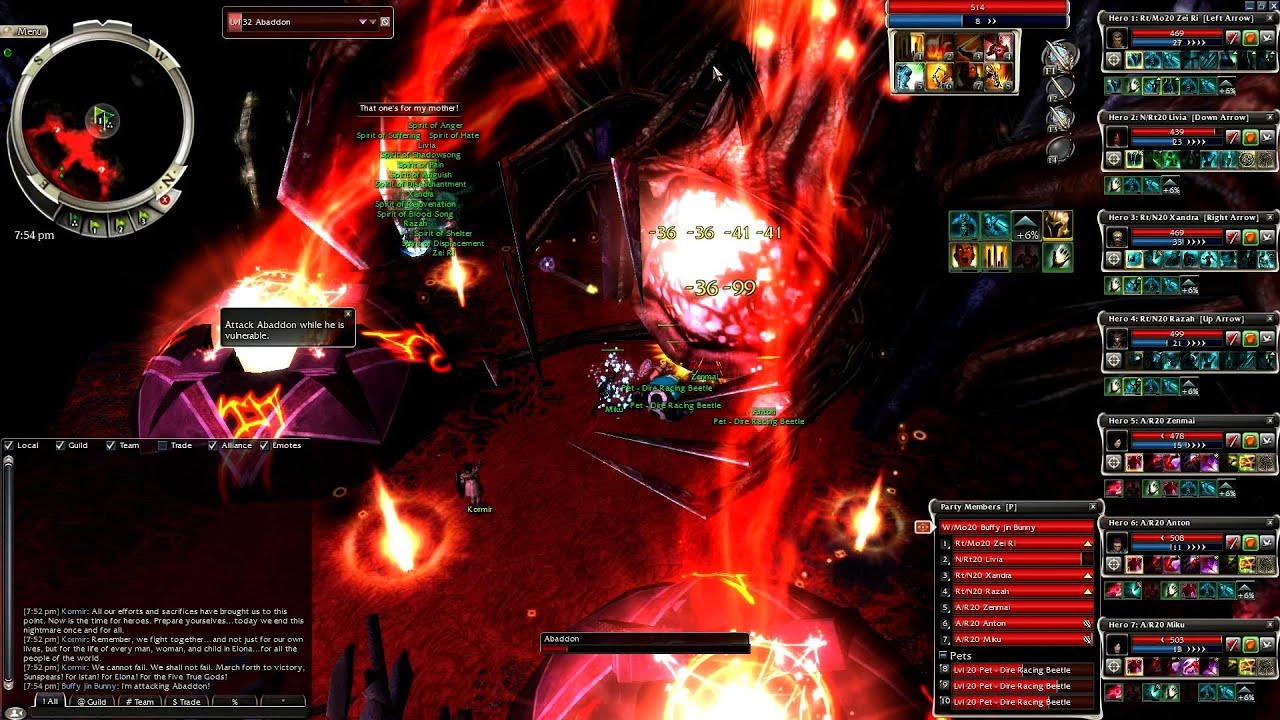 Guild Wars - Abaddon's Gate Hard Mode with Heroes in under 