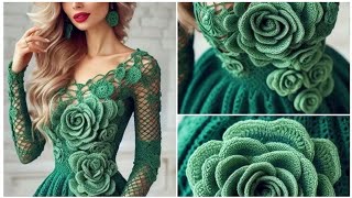 Most beautiful crochet  dress design for ladies  2024