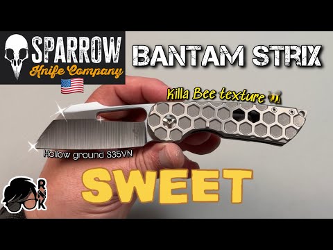 Review/impressions of a cool USA custom made… the Sparrows Knives S35VN Bantam Strix knife