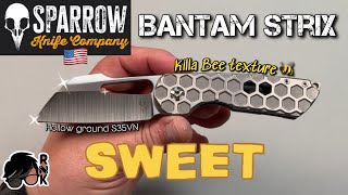 Review/impressions of a cool USA custom made… the Sparrows Knives S35VN Bantam Strix knife