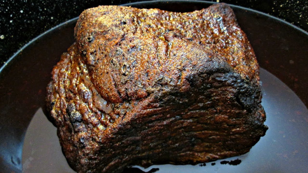 Texas Style Beef Brisket Oven Roasted with Rub Recipe