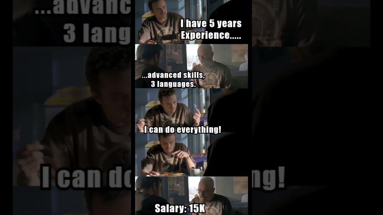 Job interview be like: 5 years experience = 15k salary 💀 | Relatable Meme