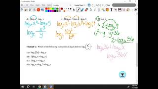 2.12 Logarithmic Function Manipulation APPC2526
