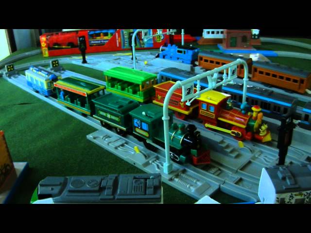 Tomy Plarail Disney Western River Railroad & S-13, S-44, and S-58