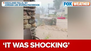 'It Was Shocking': Highland Falls, NY, Resident Captures Neighborhood Quickly Flooding