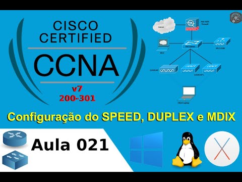 ?? 021 Configuração do Speed, Duplex e MDIX no Switch - Laboratório Prático Cisco CCNAv7 200-301