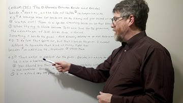 English Tutor Nick P Lesson (35) The Difference Between Beside and Besides