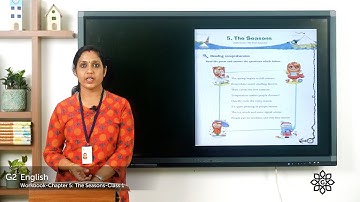 Grade 2 English WKB Chapter 5 Class 1 The Seasons Poem Explaining Poem and Exercise