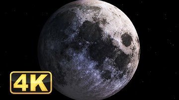 4K Moon Screensaver | 1 Hour Relaxing Video for Meditation. Relaxing music. Awesome Space video