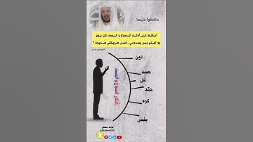 حافظ على أذكار الصباح والمساء في اليوم وسترى العجب بإذن الله،، للشيخ د. عزيز العنزي