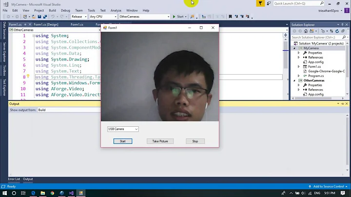 Sử dụng webcam trong windows form C#