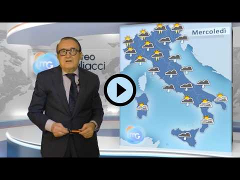 Video Previsioni meteo per mercoledì 6 maggio. Nubi e piogge su molte regioni