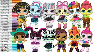Lol Surprise Dolls Repainted As Monster High Dolls Cleo Denile Draculaura Rochelle Goyle Frankie