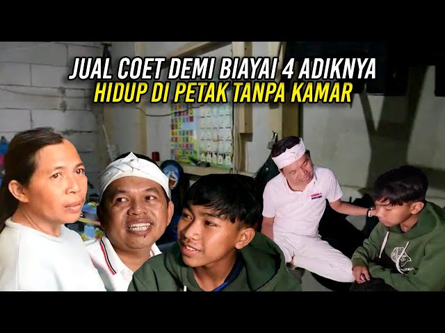 ARDI TUKANG COET BERJUALAN UNTUK BIAYAI KE 4 ADIKNYA-9 BERSAUDARA TINGGAL DI PETAK 12 METER PERSEGI class=