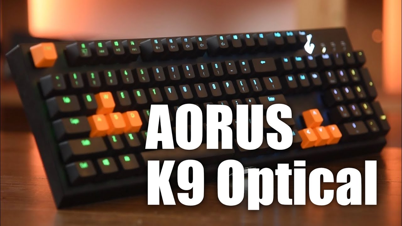 AORUS K9 Optical - I splashed it with water! - YouTube