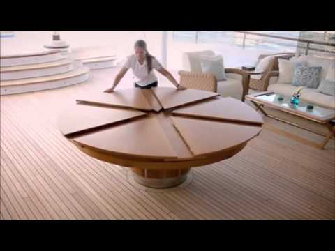 Vidéo: Table Ronde Extensible : Design Semi-circulaire Blanc Sur Un Pied Pour Le Salon De Malaisie Et D'autres Fabricants, Diamètre 70, 80, 90, 120 Cm