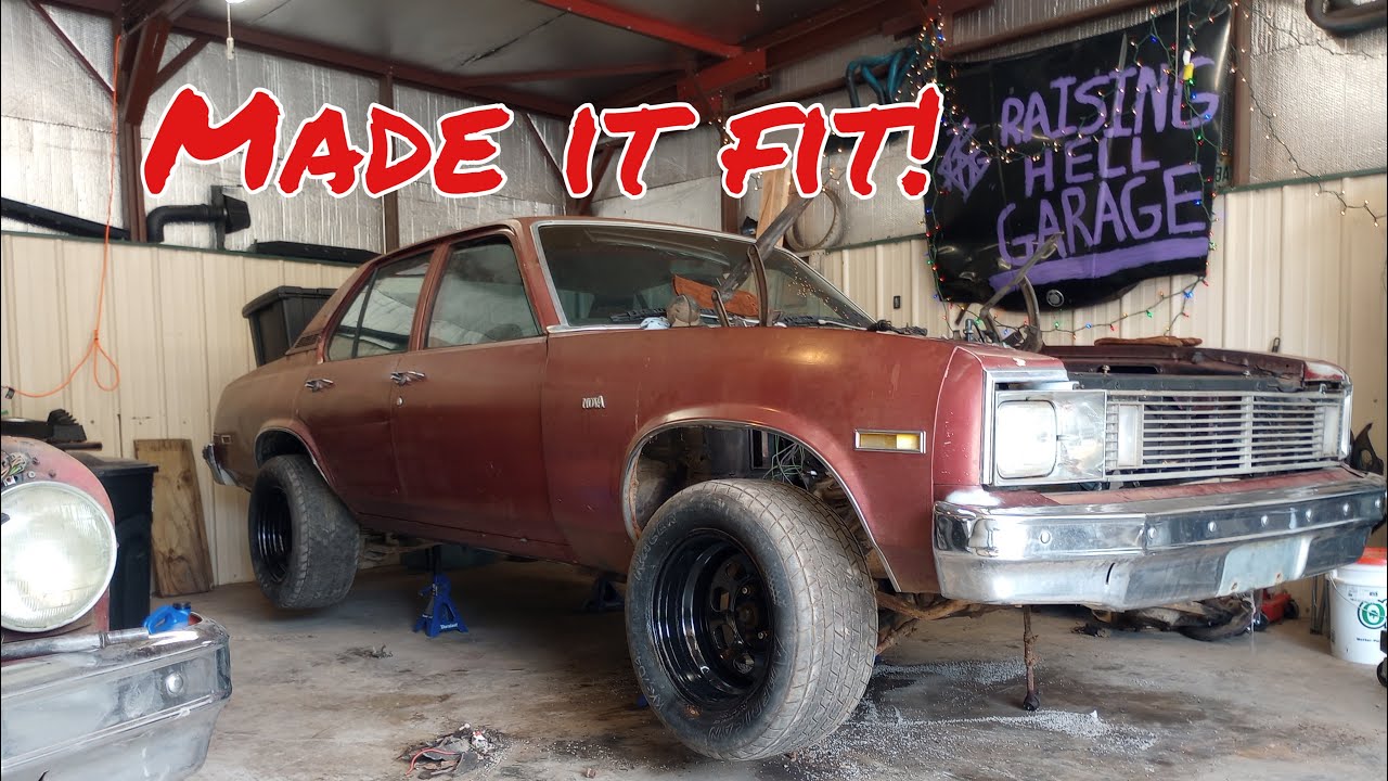 1979 Chevy Nova Budget LS Swap (pt.3) Making It All Fit