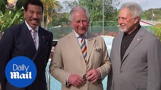 Prince Charles meets Lionel Richie and Sir Tom Jones during royal tour screenshot 5