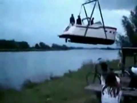 Funny Boat Unloading Accident (FAIL) - YouTube
