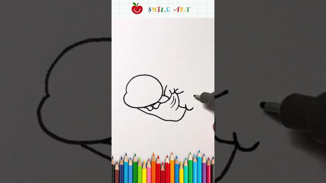 Hướng dẫn vẽ cặp đôi dễ thương | Vẽ hình cute 