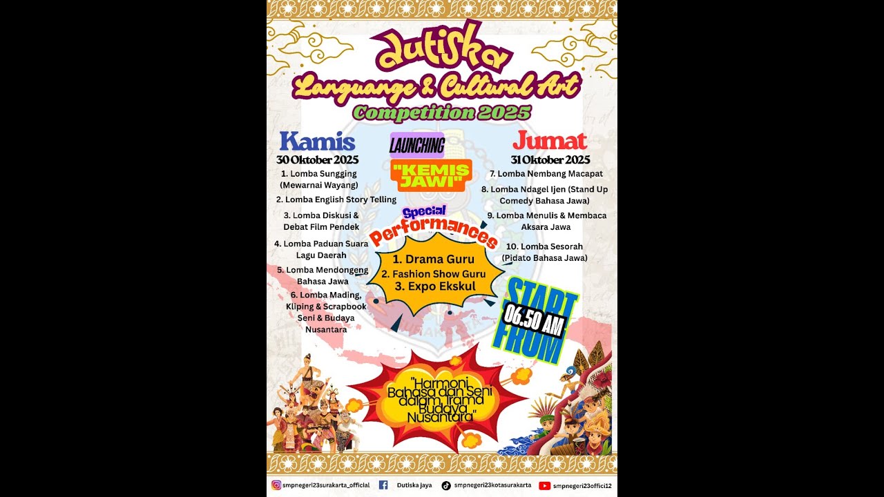Dutiska Language & Cultural Art Competition 2025 #smpn23surakarta