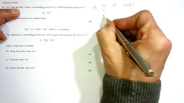 Edexcel C2 2016 Q5 Binomial