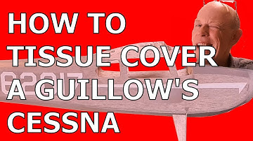 Hoe je een balsa-modelvliegtuig met tissuebekleding bedekt