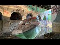 Detroit Graffiti Pit with Abandoned Boats