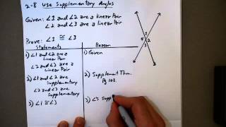 Famous Geo, Section 2 8, Use Supplementary Angles and Vertical Angles Net Worth