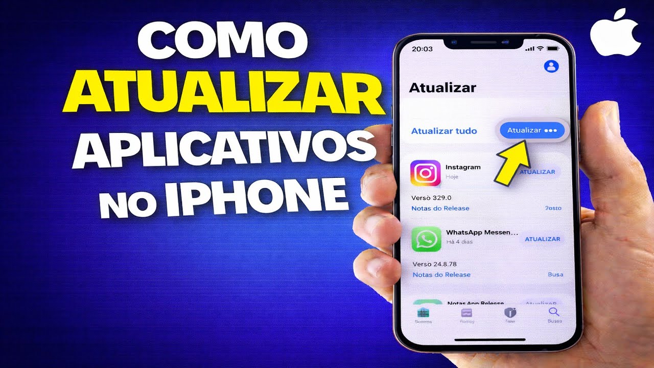 COMO ATUALIZAR APLICATIVOS NO IPHONE - YouTube