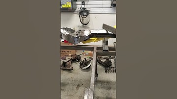 1965 chevelle frame level on jig #chevroletchevelle #chevychevelle