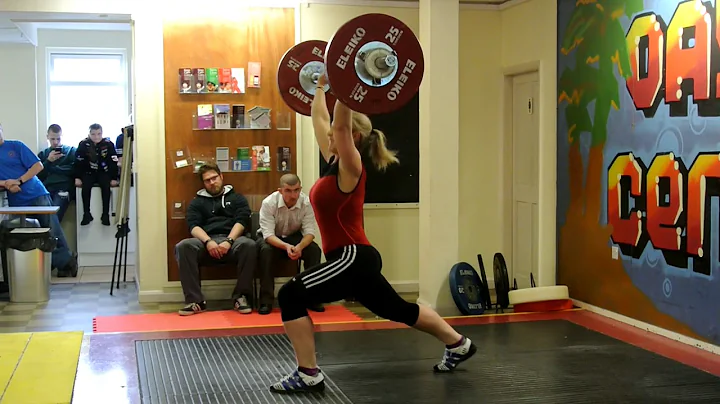 Carol Marshall Northern Masters Clean and Jerk
