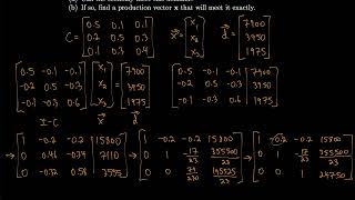 Linear Algebra 1.11 Leontief Input-Output Models
