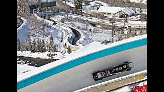 Utah Olympic Park Bobsled Track NAC Skeleton Races 1/26/21