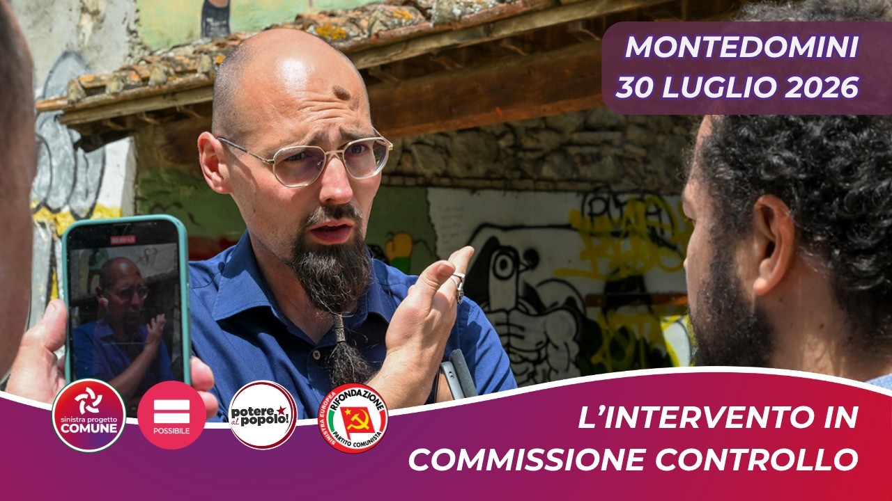 Video: l'intervento in Commissione su Montedomini