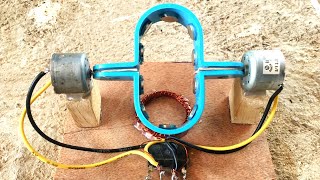 High Power Free Energy Experiment New Self Running DC Motor Generator At Home