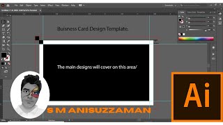 Basic Business Card Template:- Cut Line, Bleed and Safe Area Tutorial | #designer_sm #sm_anisuzzaman