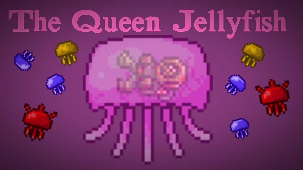 Terraria Thorium The Queen Jellyfish Boss Fight (Normal Mode) [No