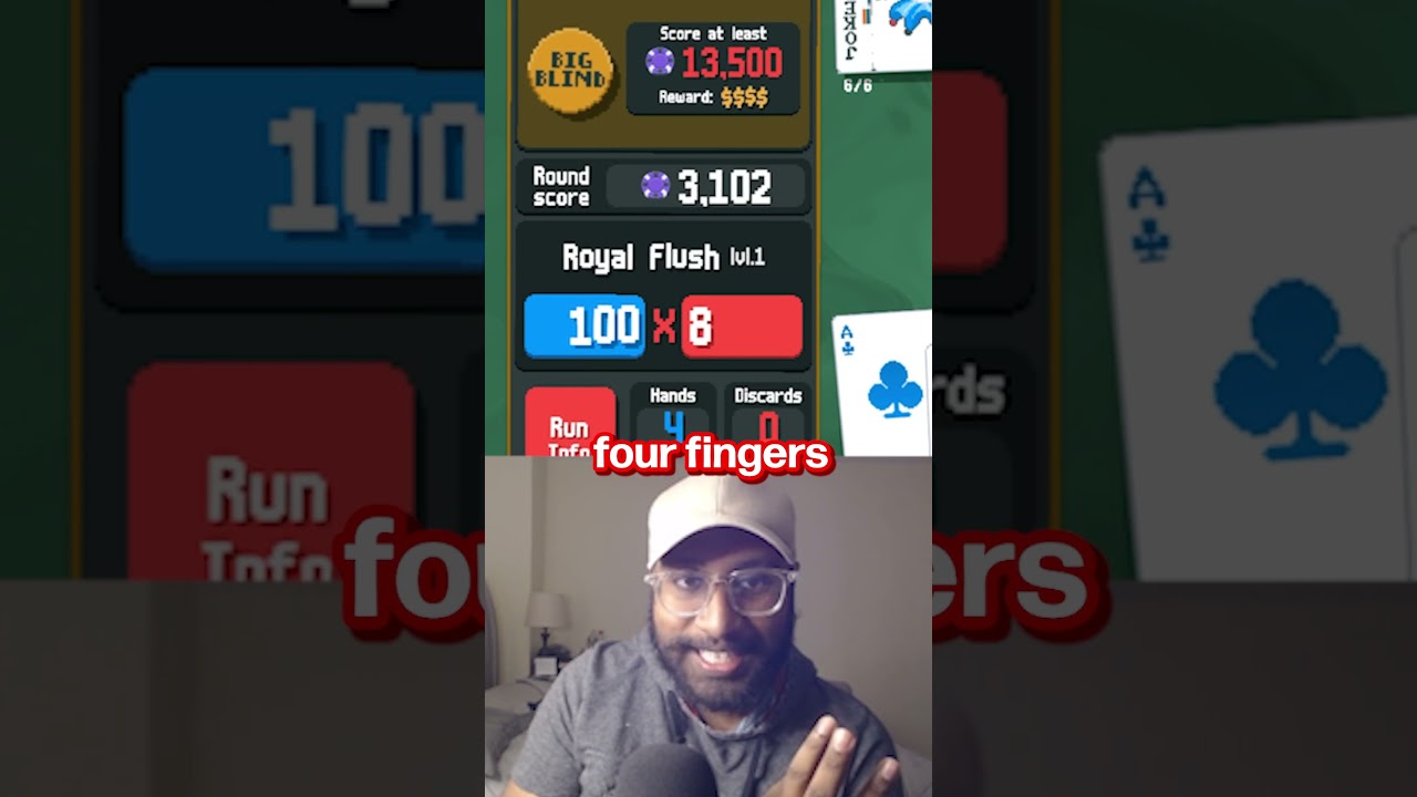 Four Fingers = Easy Royal Flush