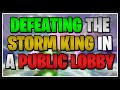 Defeating the Mythic Storm King in a Public Lobby in Fortnite Save the World!