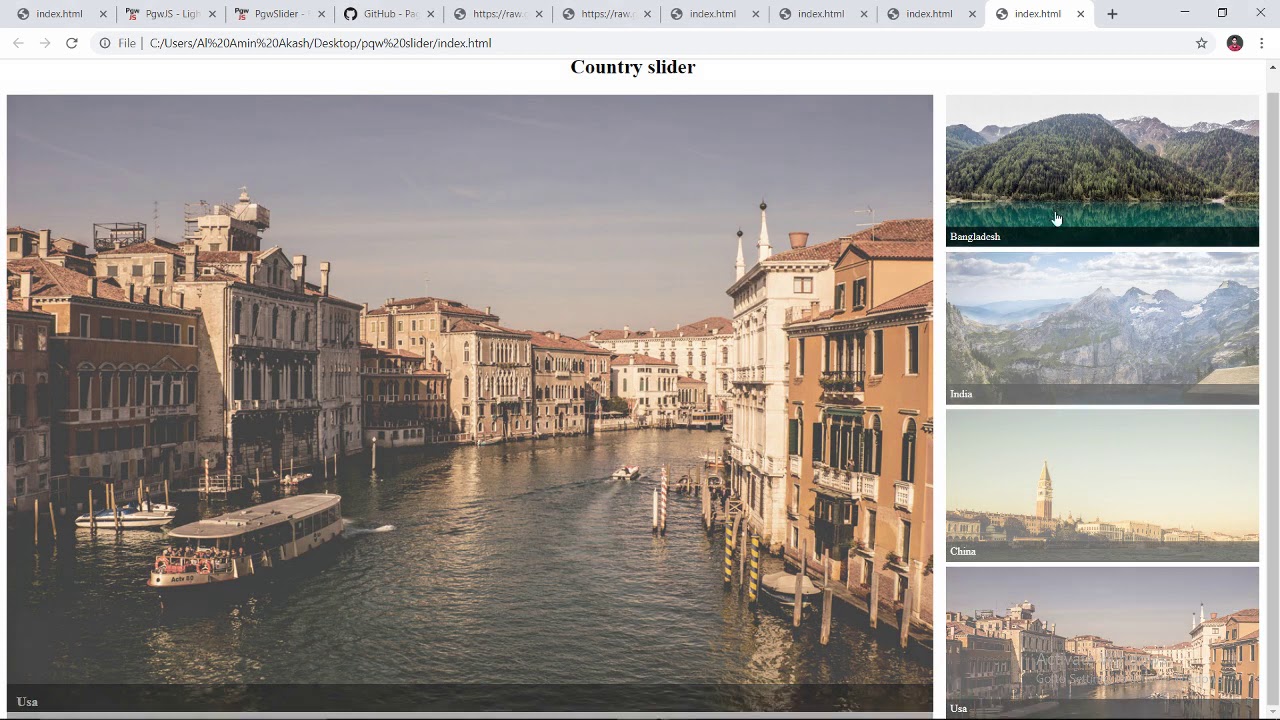 PgwSlider - Responsive slider for jQuery Plugin - YouTube