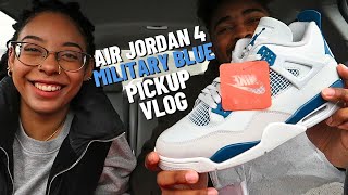 Air Jordan 4 Military Blue Pickup Vlog: Are They Worth The Hype??
