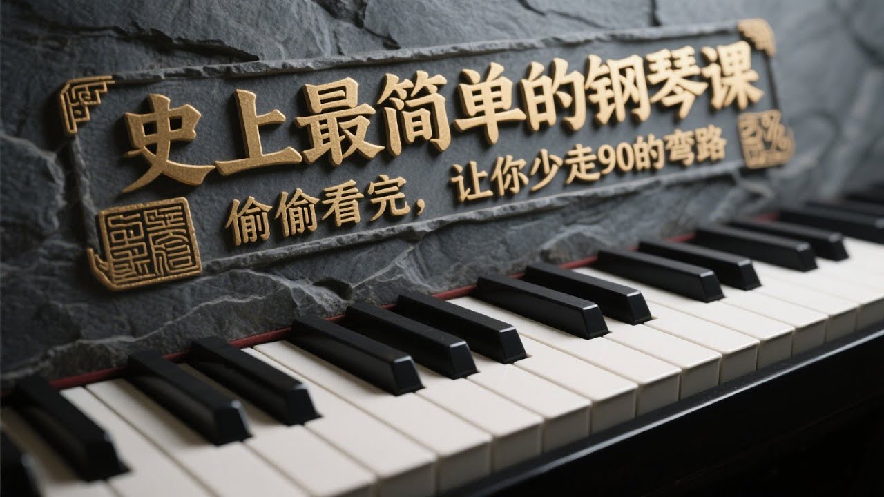 史上最简单的的钢琴课，偷偷看完，让你少走90%的弯路！钢琴伴奏 | 钢琴即兴伴奏 | 钢琴课程 | 钢琴教学 | 钢琴教程 | 干货 | 分享 #piano