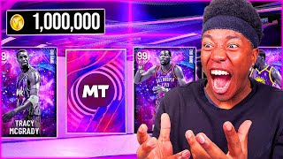 I SPENT 1 MILLION VC TRYING TO PULL ENDGAME KEVIN DURANT   TRACY MCGRADY.......NBA 2k22 MyTEAM